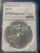 2004 American Silver  American Eagle NGC MS-70 
