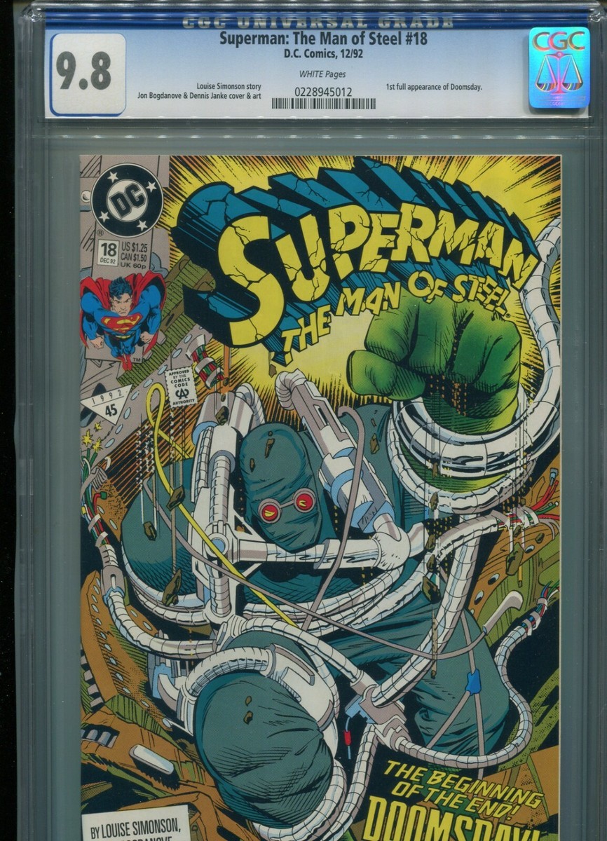 Superman: The Man of Steel #18 (1st Doomsday) CGC 9.8 WP | eBay