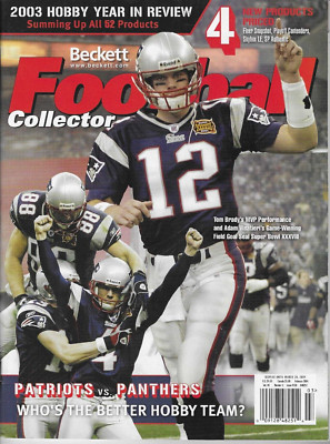 Beckett Football Collector Mar 2004 #168 Tom Brady Jake Delhomme Patriots