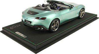 Ferrari Roma Spider 2023 Open Roof Tevere Green in 1:18 scale with