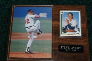 Atlanta Braves Steve Avery Plaque