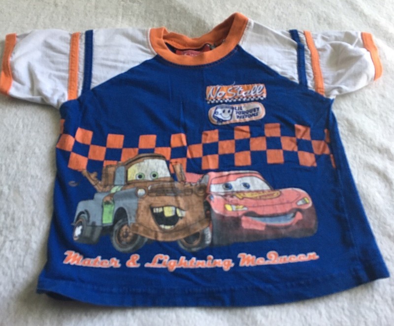 Disney Cars Lightning McQueen Matter Boys T-shirt Size 4T Toddler Vintage