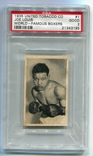 1935 UTC United Tobacco Boxers 1 Joe Louis RC Rookie Card PSA 2 vintage boxing
