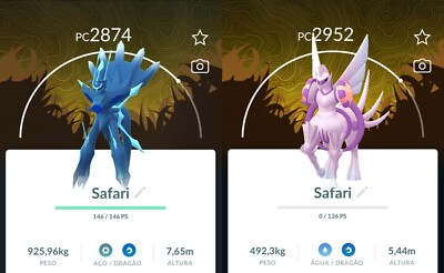 Pokemon Dialga or Palkia Background Wild Area Global Pokémon Go