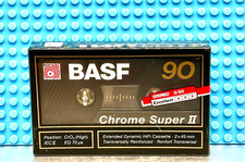 BASF CHROME SUPER II 90 1989 TYPE II BLANK CASSETTE TAPE SEALED
