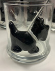 Vintage Scottie Dog Scottish Terrier Whiskey Glasses & Swizzle Sticks 4 — photo 2