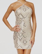 Crystal Doll Women's White Bodycon Mini Cocktail Dress Juniors Size 3