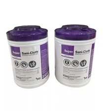 PDI Q55172 Super Sani Cloth Germicidal Wipes Large 2Pack X 160Wipe FREE DELIVERY