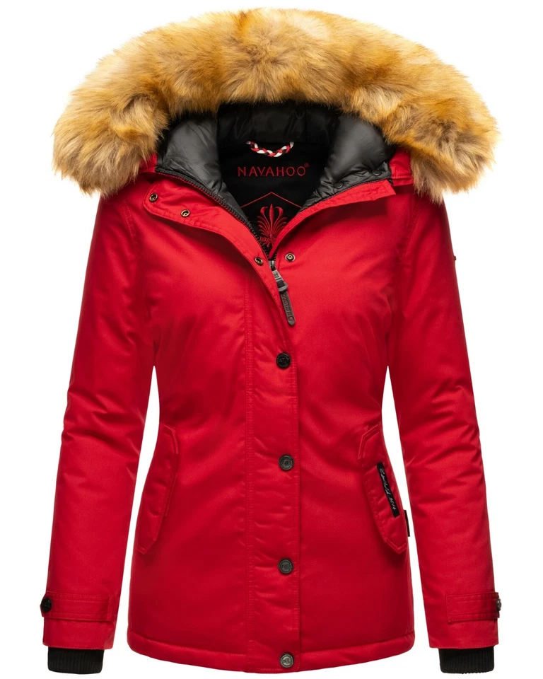 Navahoo Damen Winter Jacke Steppjacke Mantel Parka Kapuze Warm Gefüttert LAURA - Bild 2 von 4