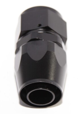 BLACK -16AN AN16 Straight Swivel Oil/Fuel/Gas Line Hose End Fitting Adapter