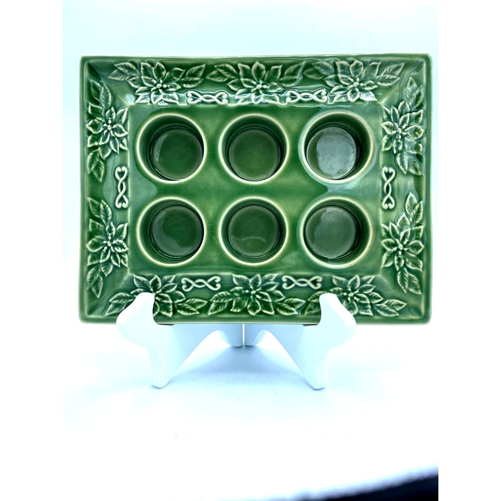 Bordallo Majolica Hand Made Portugal Tea Light Holder Decor