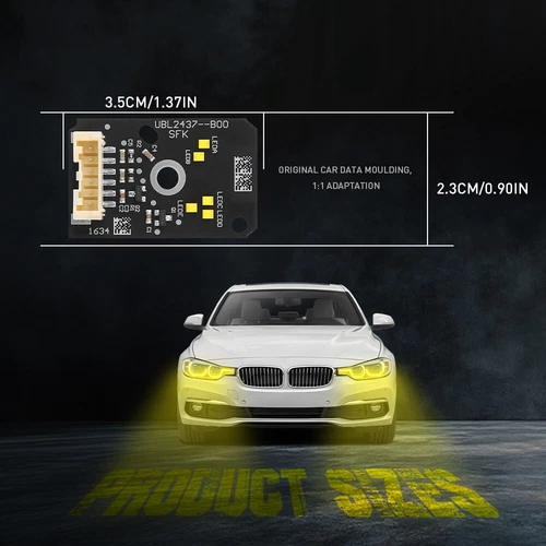 YELLOW DRL LED BOARDS FOR 17-20 BMW G30 530i 540i F90 M5 DAYTIME RUNNING LIGHTS - Picture 8 of 10