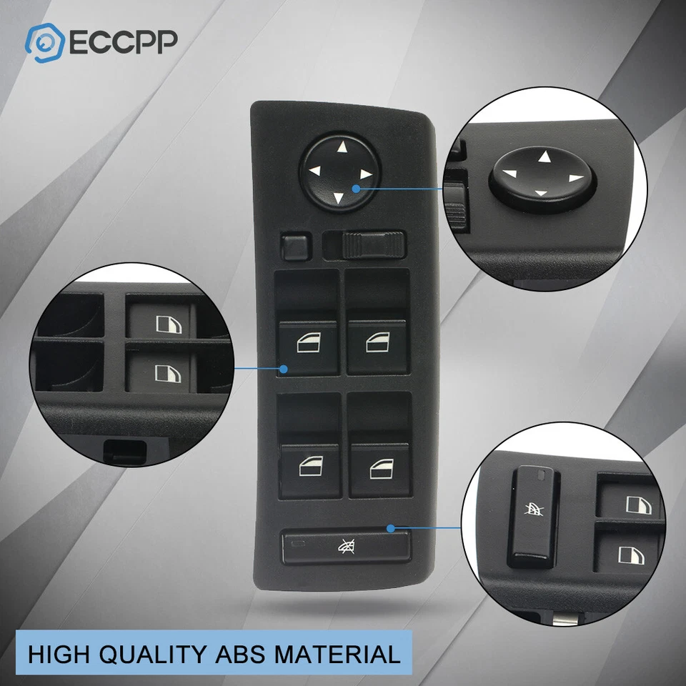 Interruptor de ventana eléctrica con espejo de atenuación automática para BMW X5 2001 2002 2003 2004-2006 Foto 2 de 4