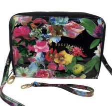 Ted Baker London Neon Floral Clutch Wristlet Crossbody Convertible Bag