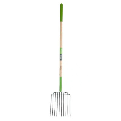 Ames Welded Bedding Fork 10-Tine Hardwood Handle for Strength and Durability New