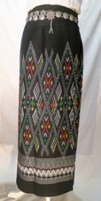 Thai traditional pattern woven sarong, Thai wrap sarong, Thai wrap skirt, cotton
