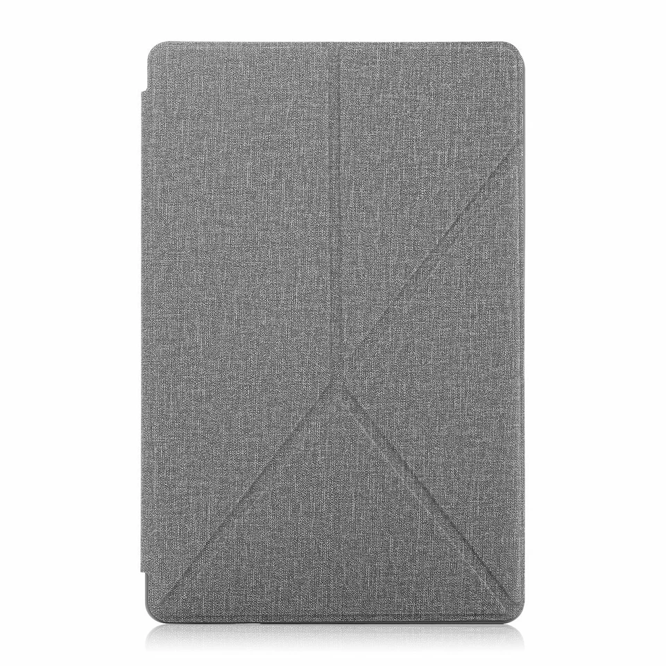 For Samsung Galaxy Tab A7 Canvas Leather Transformer Stand Smart Case Cover  - Image 3 of 4