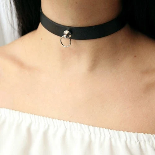 Nuevo Collar Gargantilla Estilo Harajuku Punk Accesorios Cuero con Colgante Collar - Imagen 5 de 39