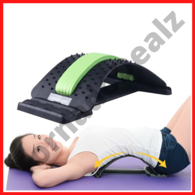 NEU Rückenstrecker Massagegerät Nacken Wirbelsäule Taille Schmerzlinderung Magic Haltung Unterstützung 