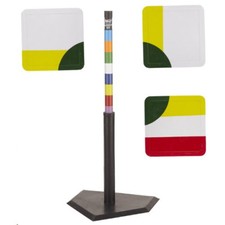 Adam's Bolco Hit-N-Run Base Set with Rainbow Batting Tee for Baseball Training 
