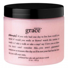 Philosophy Amazing Grace Hot Salt, Tub and Shower Scrub 23 oz. NEW SEALED
