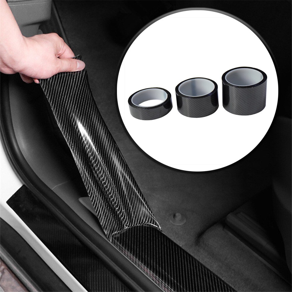 Premium Carbon Fiber Car Sticker Waterproof and Anti Scratch Door Sill
