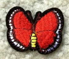 iron on patch/applique butterfly 1 3/8 x 1 inch