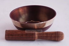 Bronze Alloy 3.25" Tibetan Buddhism Singing Healing Meditation Bowl from Nepal