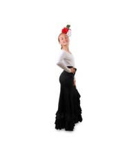 FLAMENCO SKIRT - Black - Size Kids "10" - Falda Flamenco Ni as