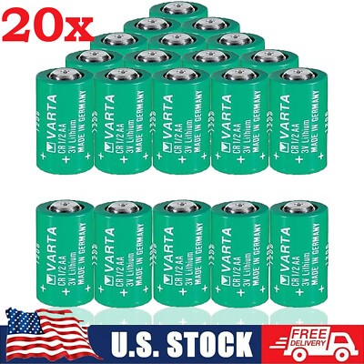 20pcs CR1/2AA  3V 950mAh Li-ion Battery For Varta CR14250 1/2AA Battery US New