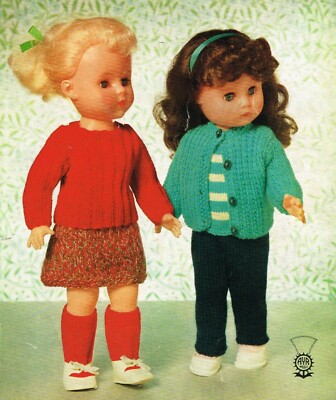   Puppenkleidung Strickanleitung für 16 Zoll Puppe. (V Puppe 179)