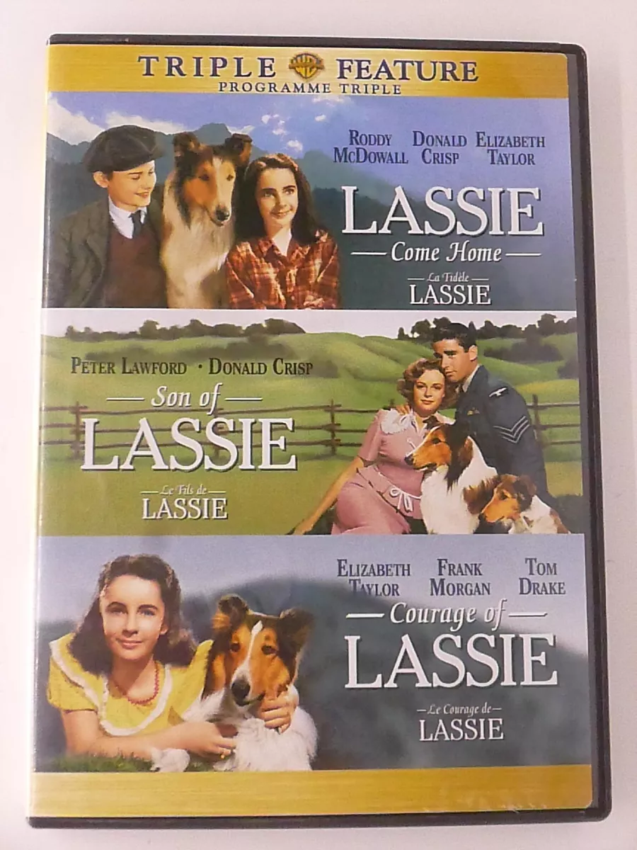 3 LASSIE Films LASSIE COME HOME SON of LASSIE Elizabeth Taylor