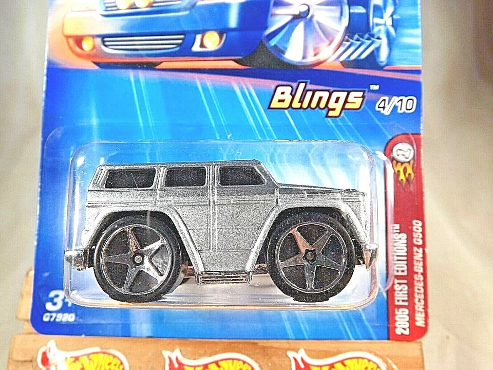 2005 Hot Wheels #34 First Editions-Blings MERCEDES-BENZ G500 Gray w/5 Sp-Variant - Image 2 of 4