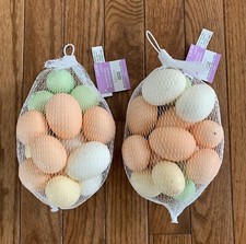 NEW 2pk Ashland Foam Easter Eggs Orange Green White Gold Specks Bowl Filler Deco