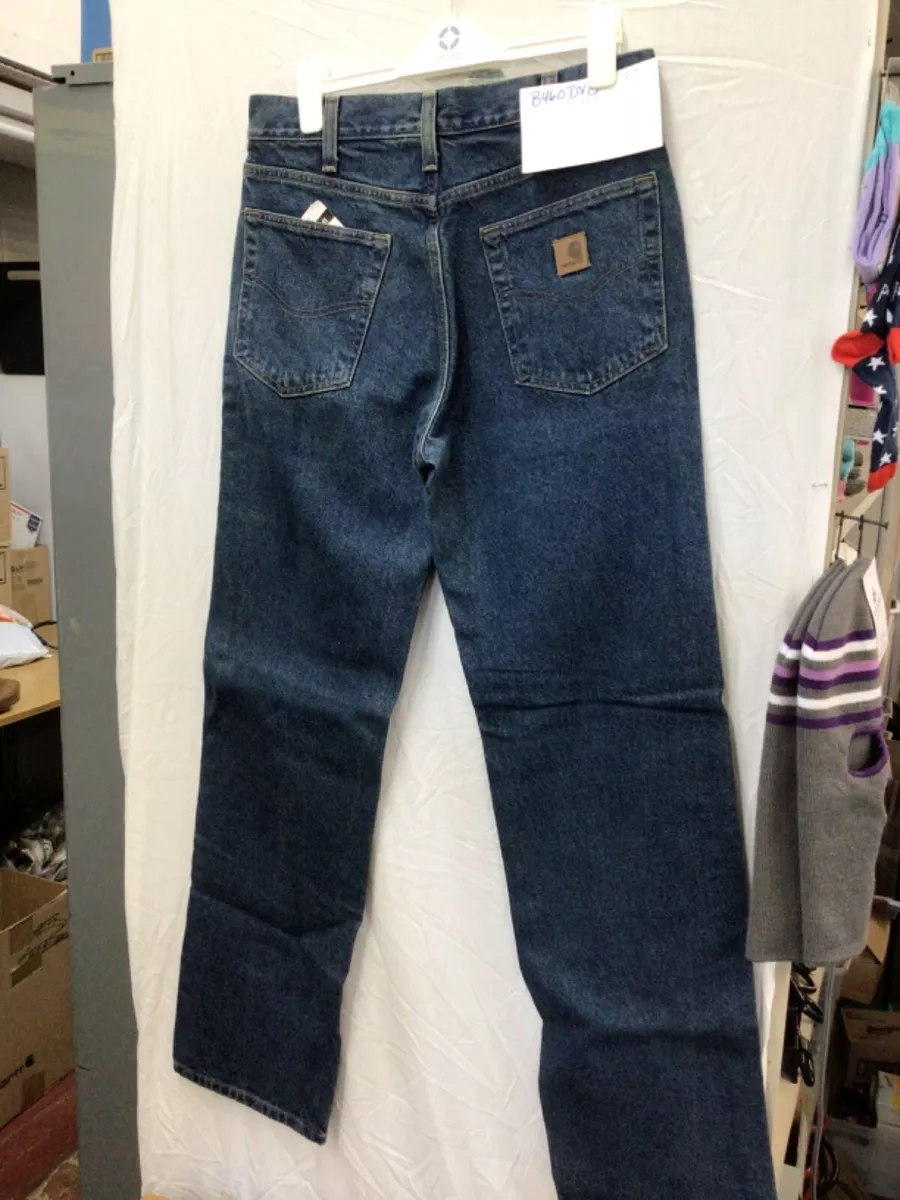 Carhartt mens denim jeans B460DVB Size 42 x 32