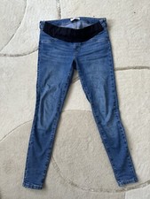 Primark denim blue maternity jeans skinny under bump size 10
