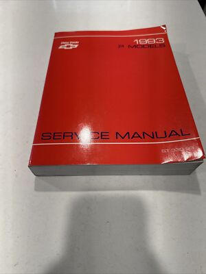 1993 Chevrolet P Model Van Truck Factory Service Repair Manual