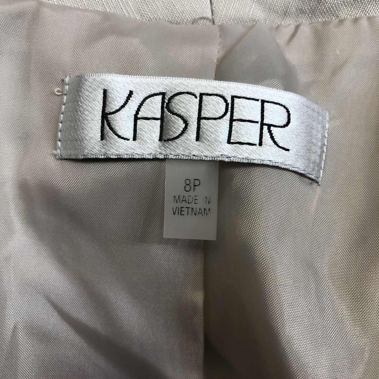 KASPER Button Front White Blazer Jacket with Lini… - image 8