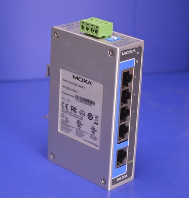 Moxa Model EDA-205A-T Unmanaged Ethernet switch with 5 10/100BaseT(X) ports