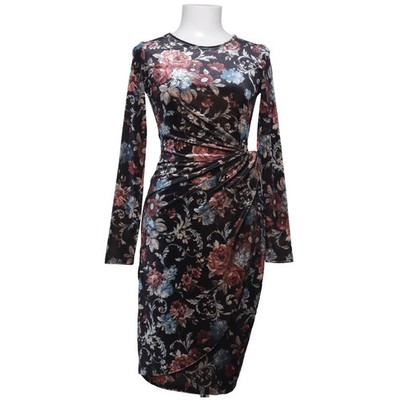Qed London, Kleid, Größe: XS, Schwarz/Mehrfarbig, Elasthan/Polyester #2gG