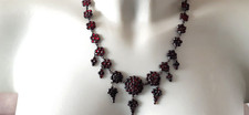 JUGENDSTIL COLLIER ° GRANAT STEINE ° Tombak ° GRANATSCHMUCK °