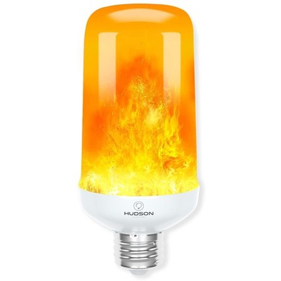Hudson LED Halloween Lights - Flame Effect Bulb & 1 Count (Pack of 1), Orange