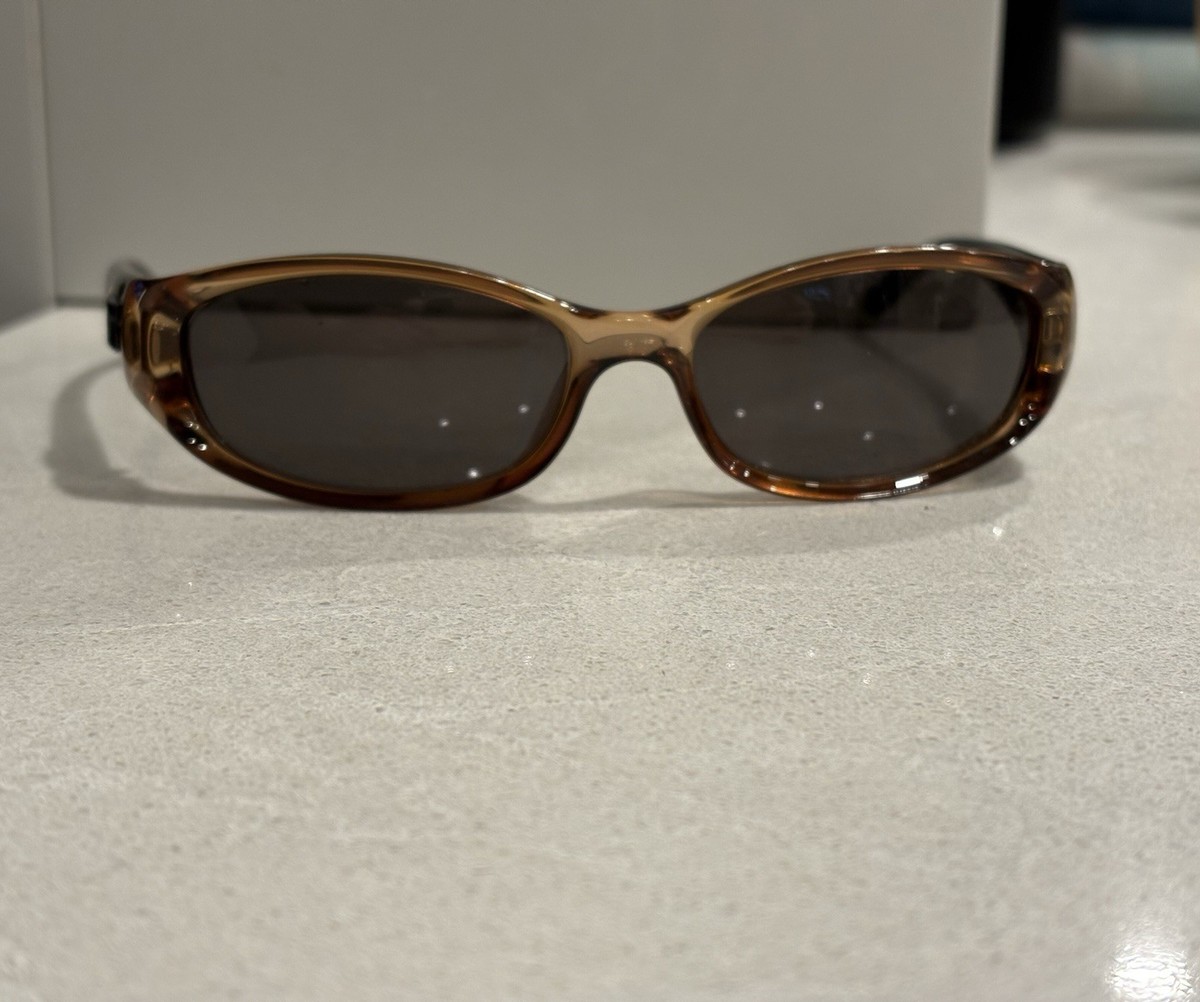 Vintage Vtg Gucci GG 2456/S Sunglases Made In Italy Brown Black