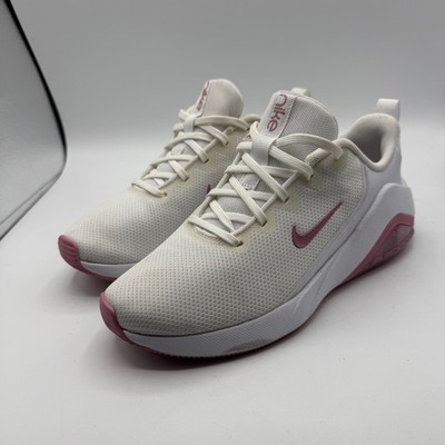 Nike Air Zoom Bella 7 Training Shoes Women 6.5 White Pink Sneakers FZ1689-103