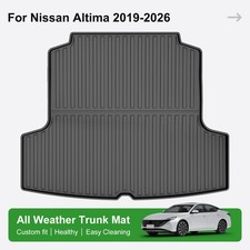 Car All Weather 3d Rear Trunk Mat Tpe Cargo Liner For Nissan Altima 2019-2026 Car All Weather 3d Rear Trunk Mat Tpe Cargo Liner For Nissan Altima 2019-2026