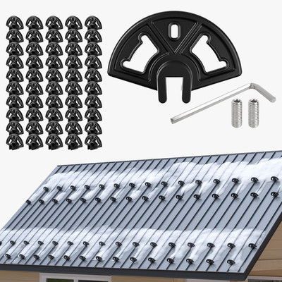50 Pack Snow Guards for Metal Roofs Standing Seam Snow Guards Ice Stops Metal Ro