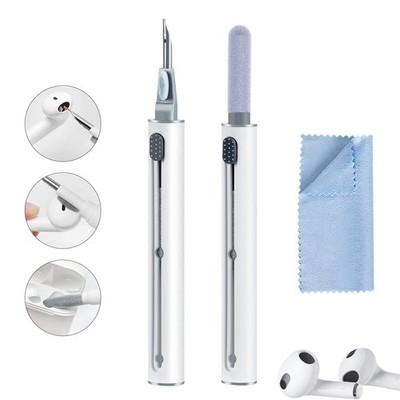 White Earbud Cleaner Kit Multi Function Cleaning Pen for Airpods