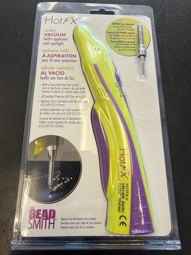 The BeadSmith Battery-Operated Vacuum Hot FX Crystal Applicator With Spotlight