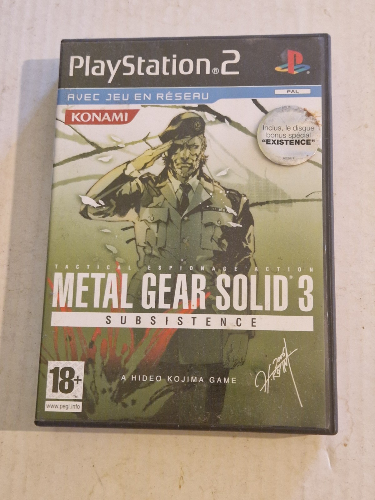 Jeux video PlayStation2 Metal gear solid 3 Subsistence
