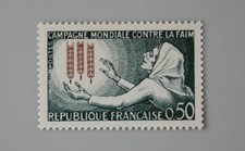 Année 1963 france YT 1379  Campagne mondiale contre la faim